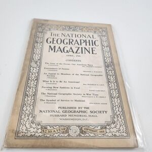 National Geographic Magazine May 1918 No Insert